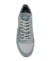 graue Wildleder niedrige Sneakers von Philippe Model