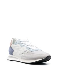 graue Wildleder niedrige Sneakers von Philippe Model Paris