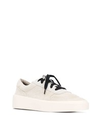 graue Wildleder niedrige Sneakers von Fear Of God