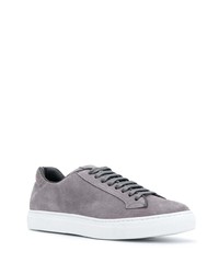 graue Wildleder niedrige Sneakers von Scarosso