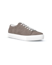 graue Wildleder niedrige Sneakers von Swear