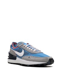 graue Wildleder niedrige Sneakers von Nike