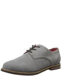graue Wildleder Oxford Schuhe