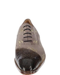 graue Wildleder Oxford Schuhe von Melvin&Hamilton