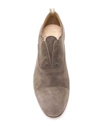 graue Wildleder Oxford Schuhe von Officine Creative