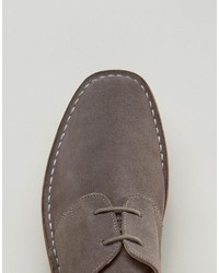graue Wildleder Oxford Schuhe von Zign Shoes