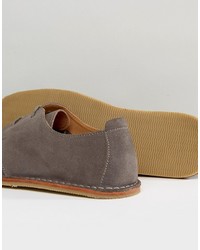 graue Wildleder Oxford Schuhe von Zign Shoes