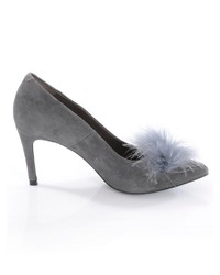 graue Wildleder Pumps von Alba Moda