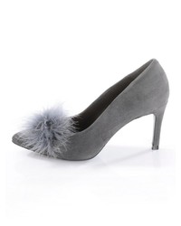 graue Wildleder Pumps von Alba Moda