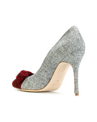 graue Wildleder Pumps von Manolo Blahnik