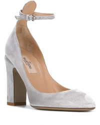 graue Wildleder Pumps von Valentino