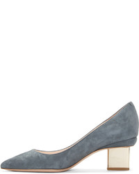 graue Wildleder Pumps von Nicholas Kirkwood