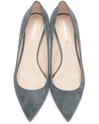 graue Wildleder Pumps von Nicholas Kirkwood