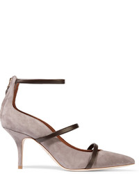 graue Wildleder Pumps von Malone Souliers