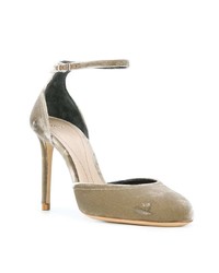 graue Wildleder Pumps von Giorgio Armani