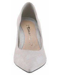 graue Wildleder Pumps von Tamaris