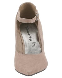 graue Wildleder Pumps von Tamaris