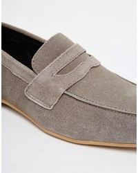 graue Wildleder Slipper von Asos