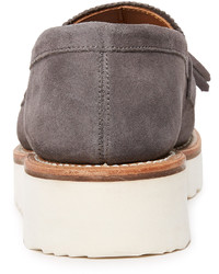 graue Wildleder Slipper von Grenson