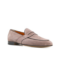 graue Wildleder Slipper von Santoni