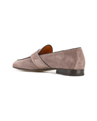 graue Wildleder Slipper von Santoni