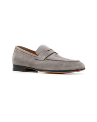 graue Wildleder Slipper von Santoni