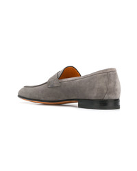 graue Wildleder Slipper von Santoni