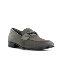 graue Wildleder Slipper von Salvatore Ferragamo