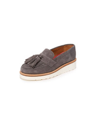 graue Wildleder Slipper von Grenson