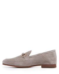 graue Wildleder Slipper