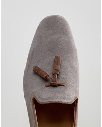 graue Wildleder Slipper von Asos