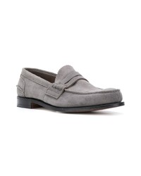 graue Wildleder Slipper von Church's