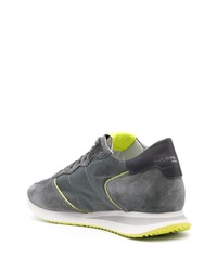 graue Wildleder Sportschuhe von Philippe Model Paris