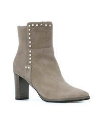 graue Wildleder Stiefeletten von Jimmy Choo