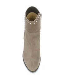 graue Wildleder Stiefeletten von Jimmy Choo