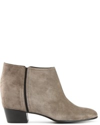 graue Wildleder Stiefeletten