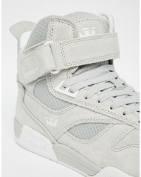 graue Wildleder Turnschuhe von Supra