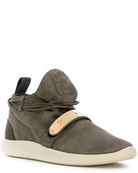 graue Wildleder Turnschuhe von Giuseppe Zanotti Design