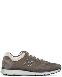 graue Wildleder Turnschuhe von Hogan