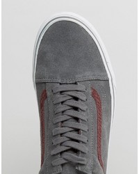 graue Wildleder Turnschuhe von Vans