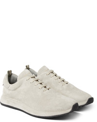 graue Wildleder Turnschuhe von Officine Creative