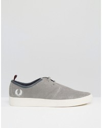 graue Wildleder Turnschuhe von Fred Perry