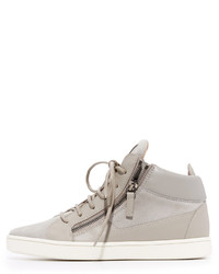 graue Wildleder Turnschuhe von Giuseppe Zanotti