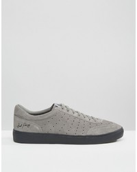 graue Wildleder Turnschuhe von Fred Perry