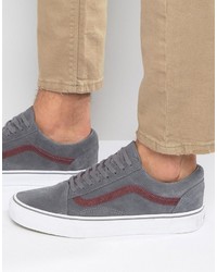 graue Wildleder Turnschuhe von Vans