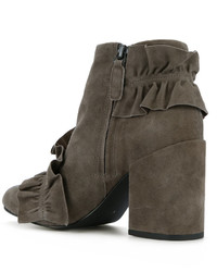 graue Wildlederstiefel von Senso