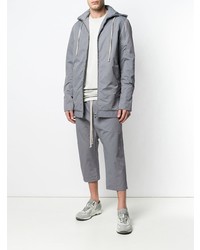 graue Windjacke von Rick Owens DRKSHDW