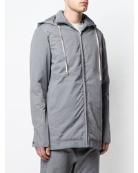 graue Windjacke von Rick Owens DRKSHDW