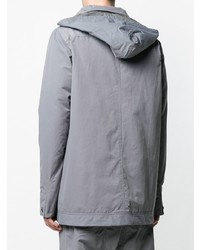 graue Windjacke von Rick Owens DRKSHDW