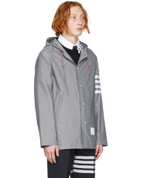 graue Windjacke von Thom Browne